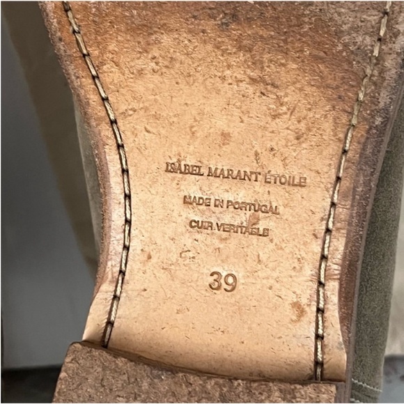 Isabel Marant Etoile Susee Calf Hidden Wedge Suede Ankle Boots Sz 39 - Picture 8 of 13